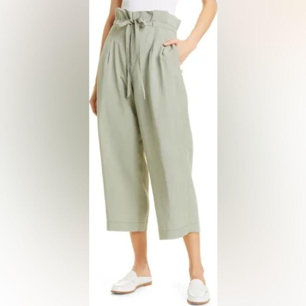 Club Monaco Anreannah Paperbag High Waisted Cropped Pants